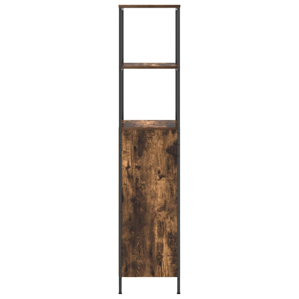Mobile da Bagno con Ripiani Rovere Fumo 36x35x165 cm | homemem39