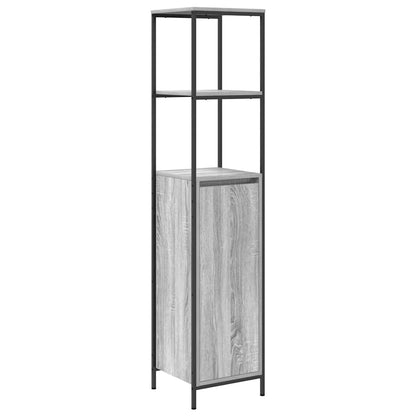 Mobile da Bagno con Ripiani Grigio Sonoma 36x35x165 cm | homemem39