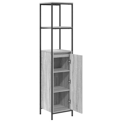 Mobile da Bagno con Ripiani Grigio Sonoma 36x35x165 cm | homemem39