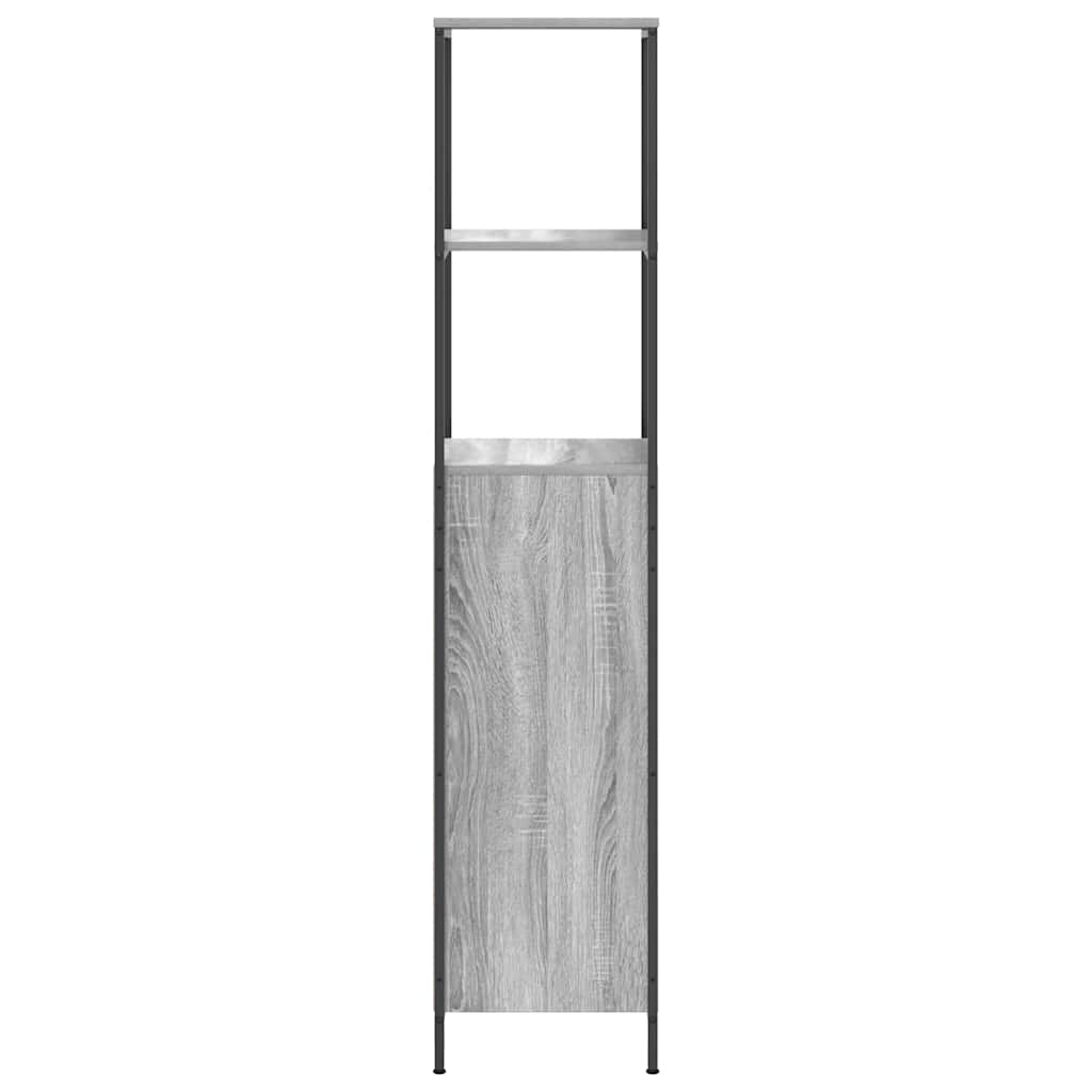 Mobile da Bagno con Ripiani Grigio Sonoma 36x35x165 cm | homemem39