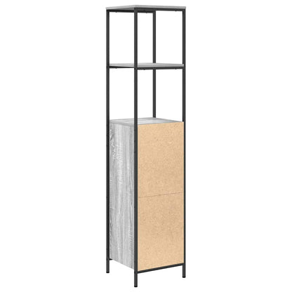 Mobile da Bagno con Ripiani Grigio Sonoma 36x35x165 cm | homemem39