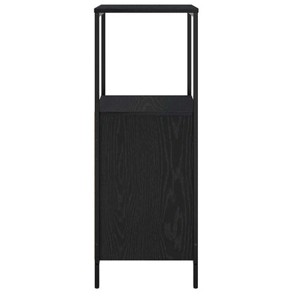Mobile da Bagno con Ripiani Rovere Nero 36x35x95 cm | homemem39