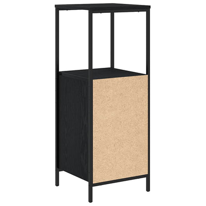 Mobile da Bagno con Ripiani Rovere Nero 36x35x95 cm | homemem39