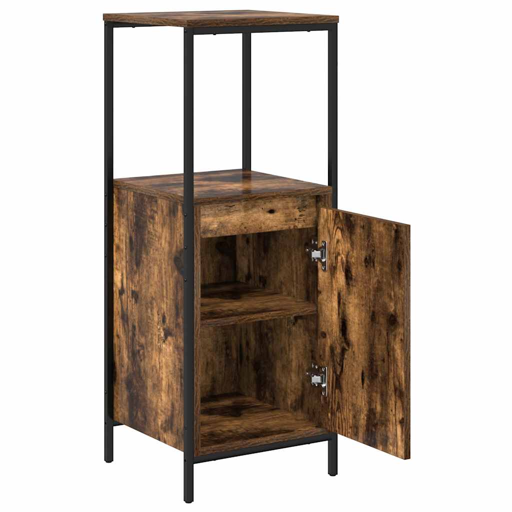 Mobile da Bagno con Ripiani Rovere Fumo 36x35x95 cm | homemem39