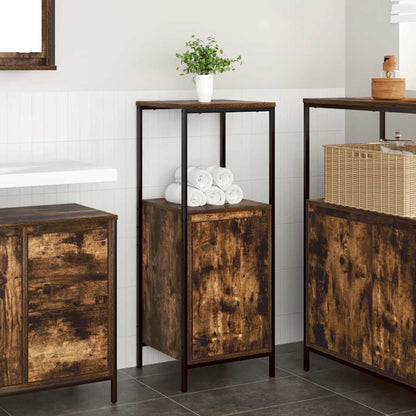 Mobile da Bagno con Ripiani Rovere Fumo 36x35x95 cm | homemem39