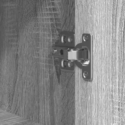 Mobile da Bagno con Ripiani Grigio Sonoma 36x35x95 cm