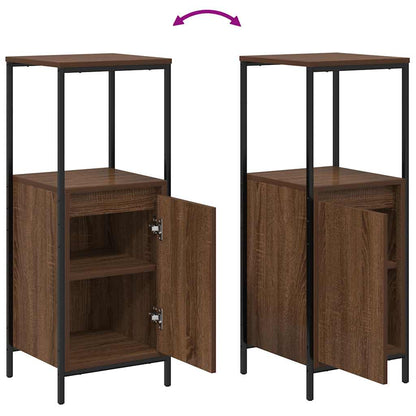 Mobile da Bagno con Ripiani Rovere Marrone 36x35x95 cm | homemem39