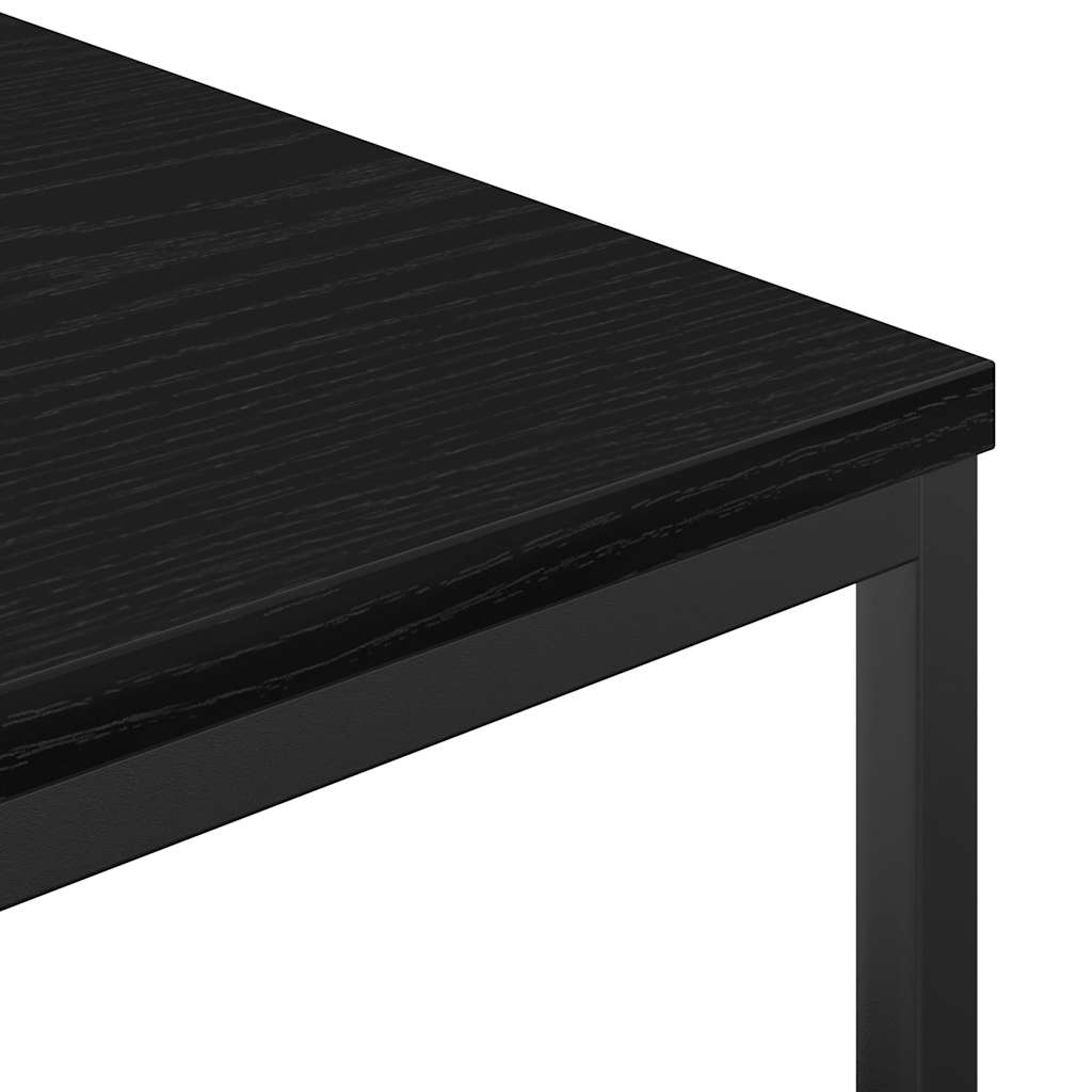 Mobile da Bagno con Ripiani Rovere Nero 76,5x35x95 cm | homemem39