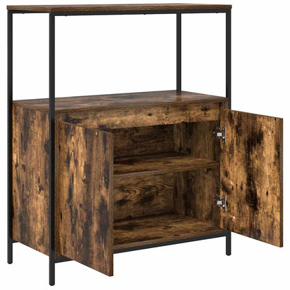 Mobile da Bagno con Ripiani Rovere Fumo 76,5x35x95 cm | homemem39