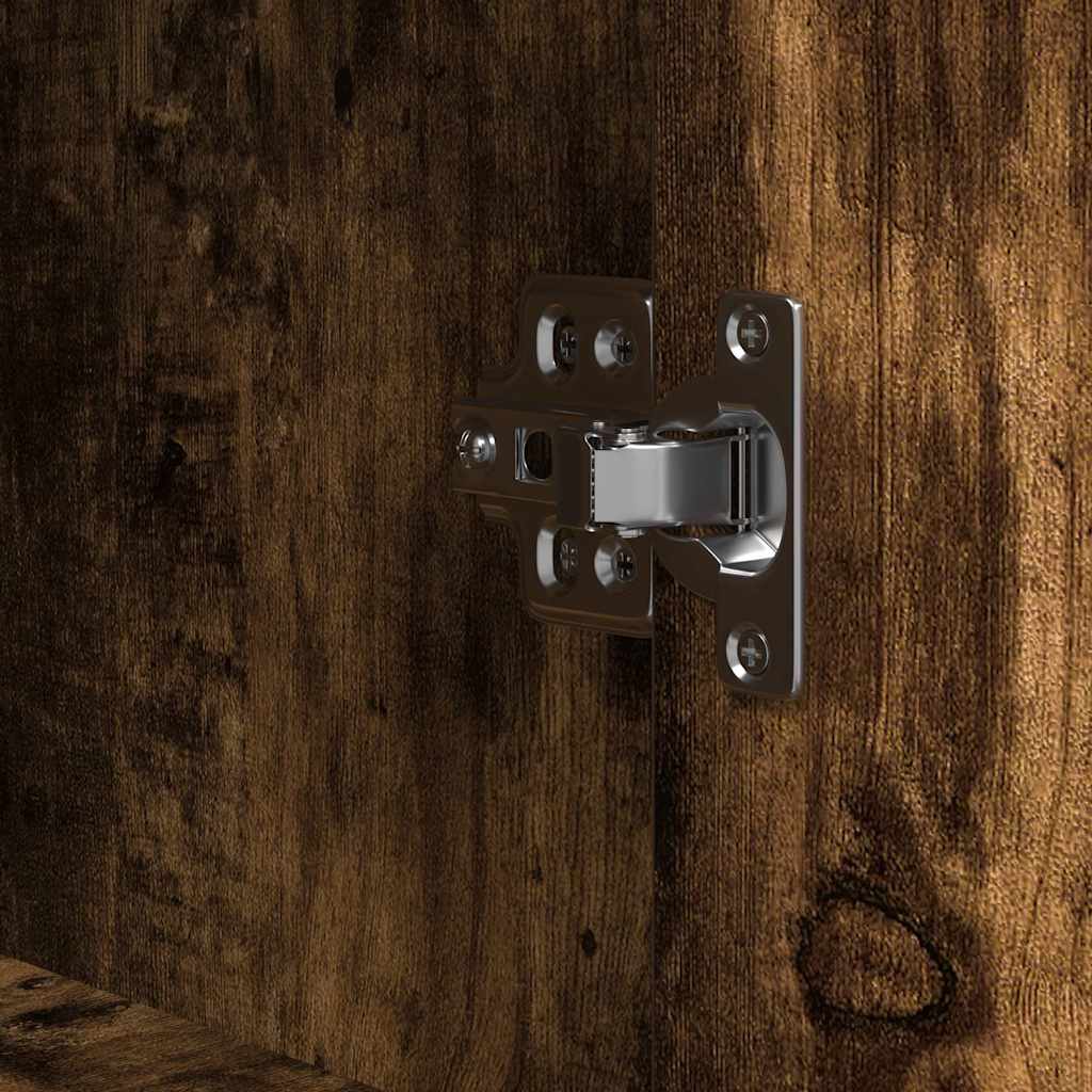 Mobile da Bagno con Ripiani Rovere Fumo 76,5x35x95 cm | homemem39