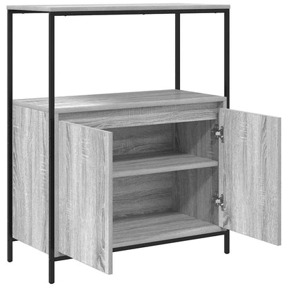 Mobile da Bagno con Ripiani Grigio Sonoma 76,5x35x95 cm | homemem39