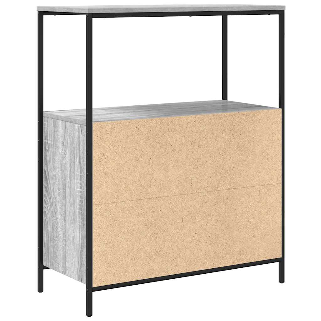 Mobile da Bagno con Ripiani Grigio Sonoma 76,5x35x95 cm | homemem39