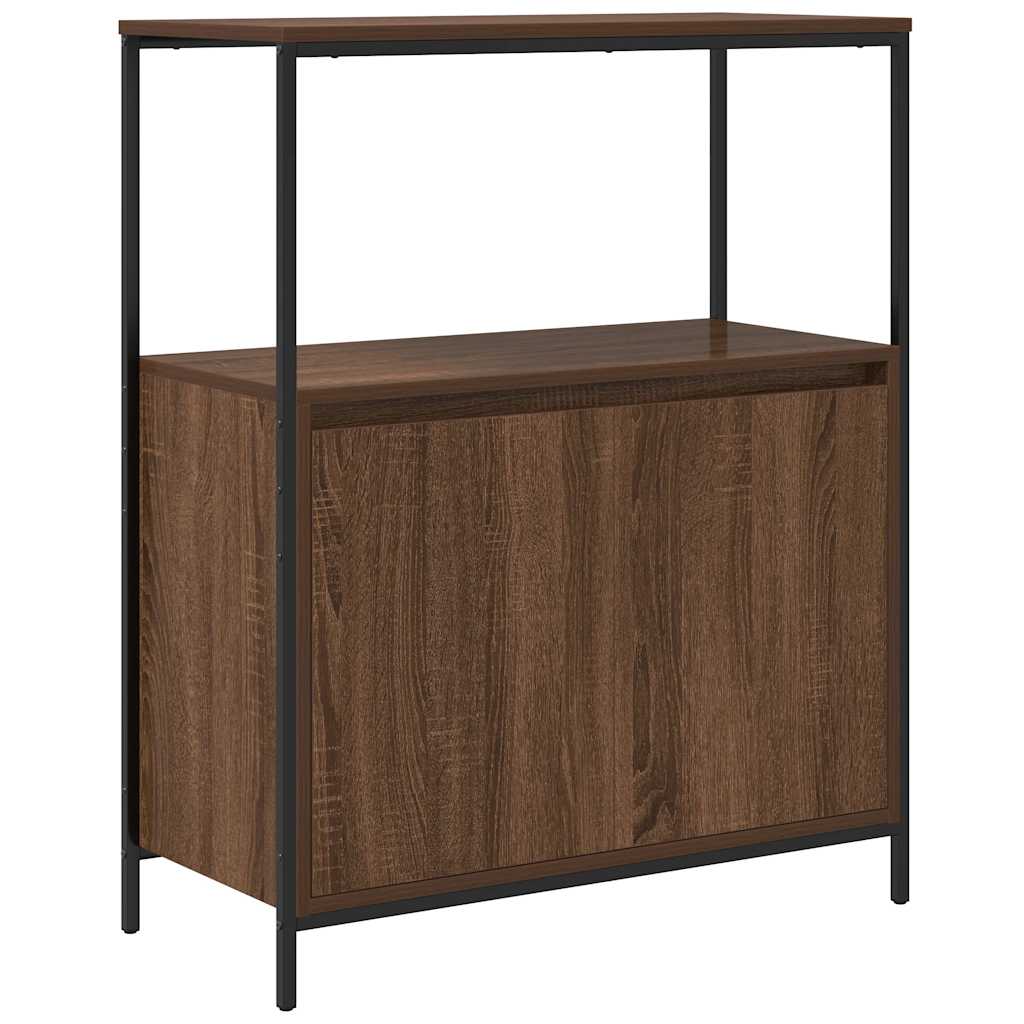 Mobile da Bagno con Ripiani Rovere Marrone 76,5x35x95 cm | homemem39