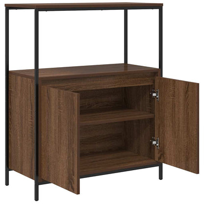 Mobile da Bagno con Ripiani Rovere Marrone 76,5x35x95 cm | homemem39