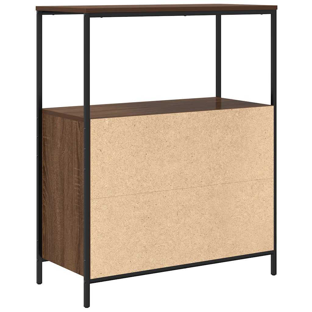 Mobile da Bagno con Ripiani Rovere Marrone 76,5x35x95 cm | homemem39