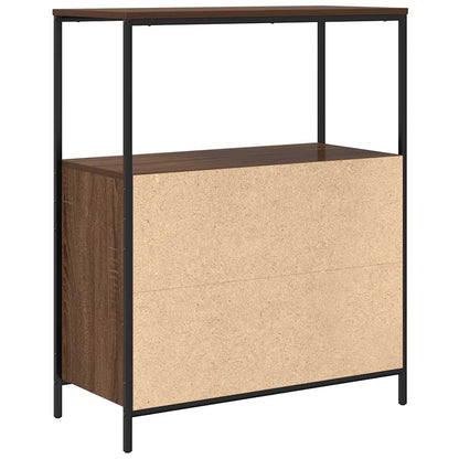 Mobile da Bagno con Ripiani Rovere Marrone 76,5x35x95 cm | homemem39