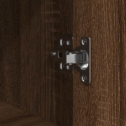 Mobile da Bagno con Ripiani Rovere Marrone 76,5x35x95 cm | homemem39