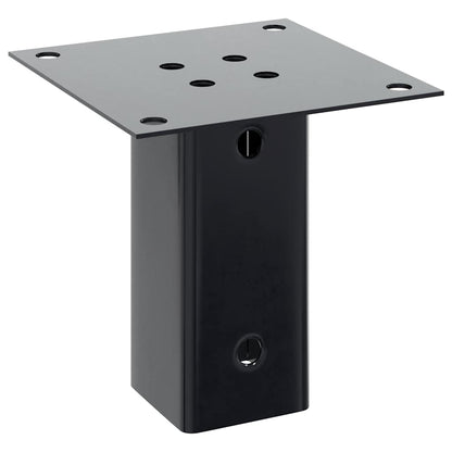 Basi per Pali Quadrati 4 pz 61x61 mm Acciaio Verniciato Polvere | homemem39