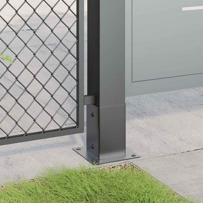 Basi per Pali Quadrati 12 pz 91x91mm Acciaio Verniciato Polvere | homemem39