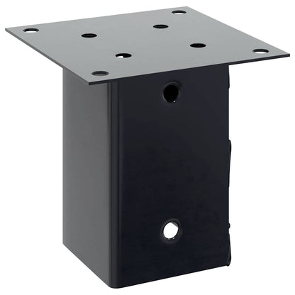 Basi per Pali Quadrati 12 pz 91x91mm Acciaio Verniciato Polvere | homemem39