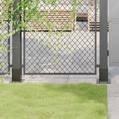 Basi per Pali Quadrati 12 pz 91x91mm Acciaio Verniciato Polvere | homemem39