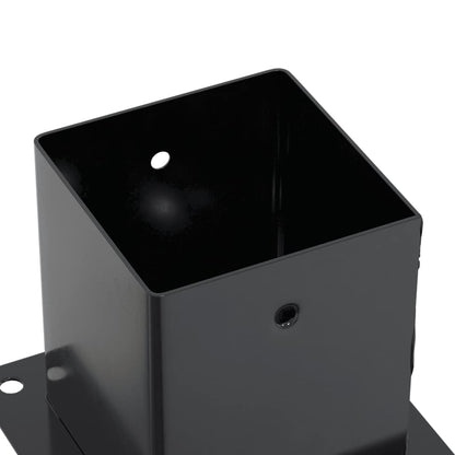 Basi per Pali Quadrati 4pz 101x101mm Acciaio Verniciato Polvere | homemem39