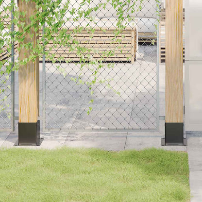 Basi Pali Quadrati 12 pz 101x101 mm Acciaio Verniciato Polvere | homemem39