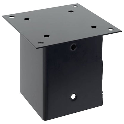 Basi per Pali Quadrati 4pz 121x121mm Acciaio Verniciato Polvere | homemem39