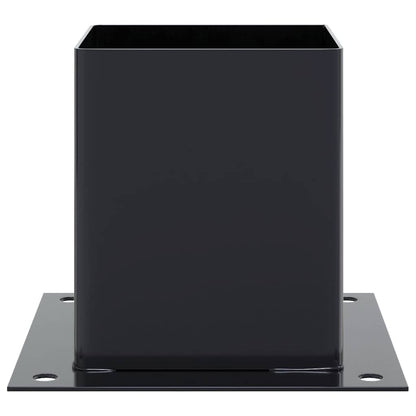 Basi per Pali Quadrati 4pz 121x121mm Acciaio Verniciato Polvere | homemem39
