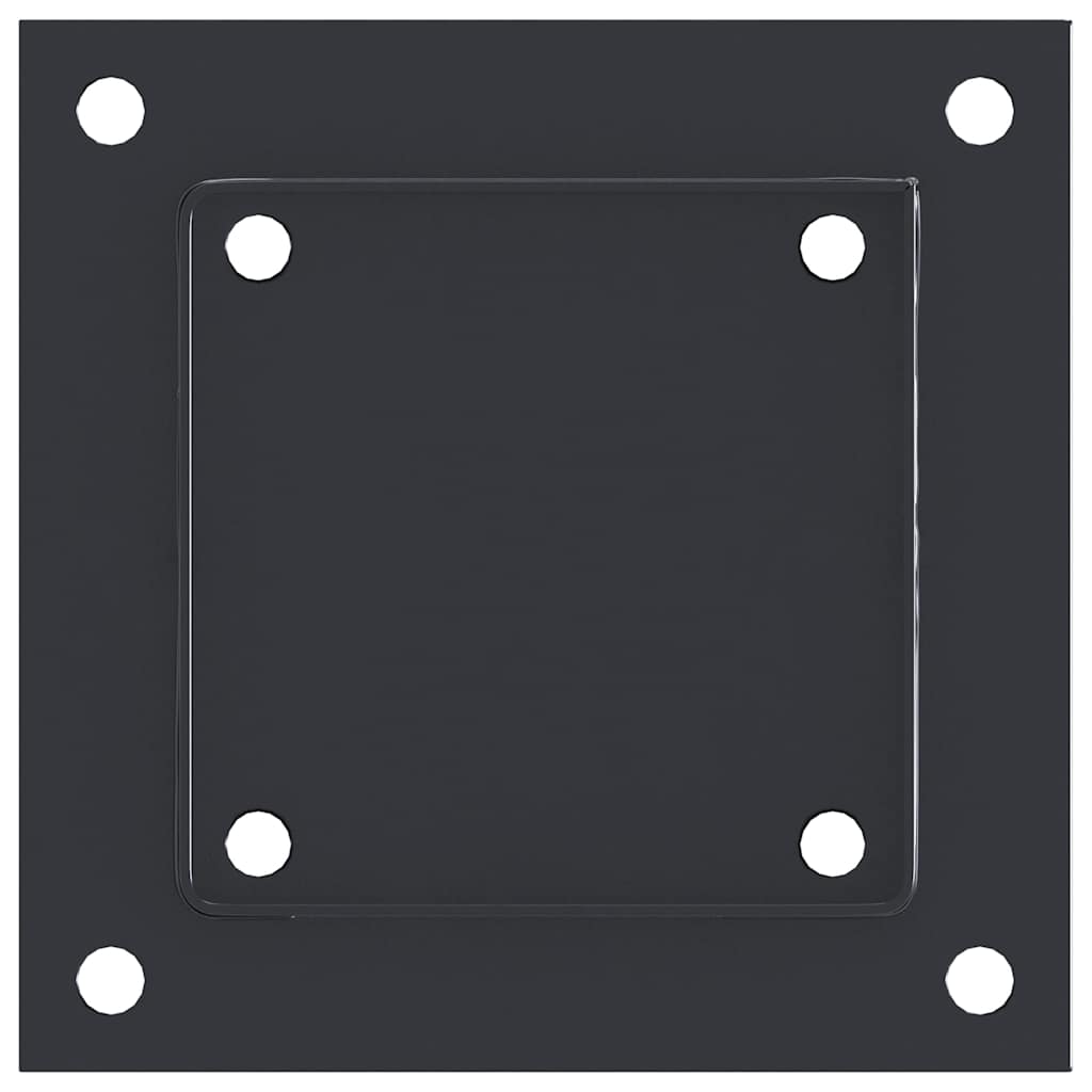 Basi Pali Quadrati 12 pz 121x121 mm Acciaio Verniciato Polvere | homemem39