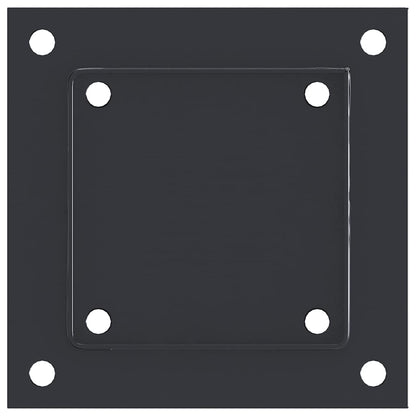 Basi Pali Quadrati 12 pz 121x121 mm Acciaio Verniciato Polvere | homemem39