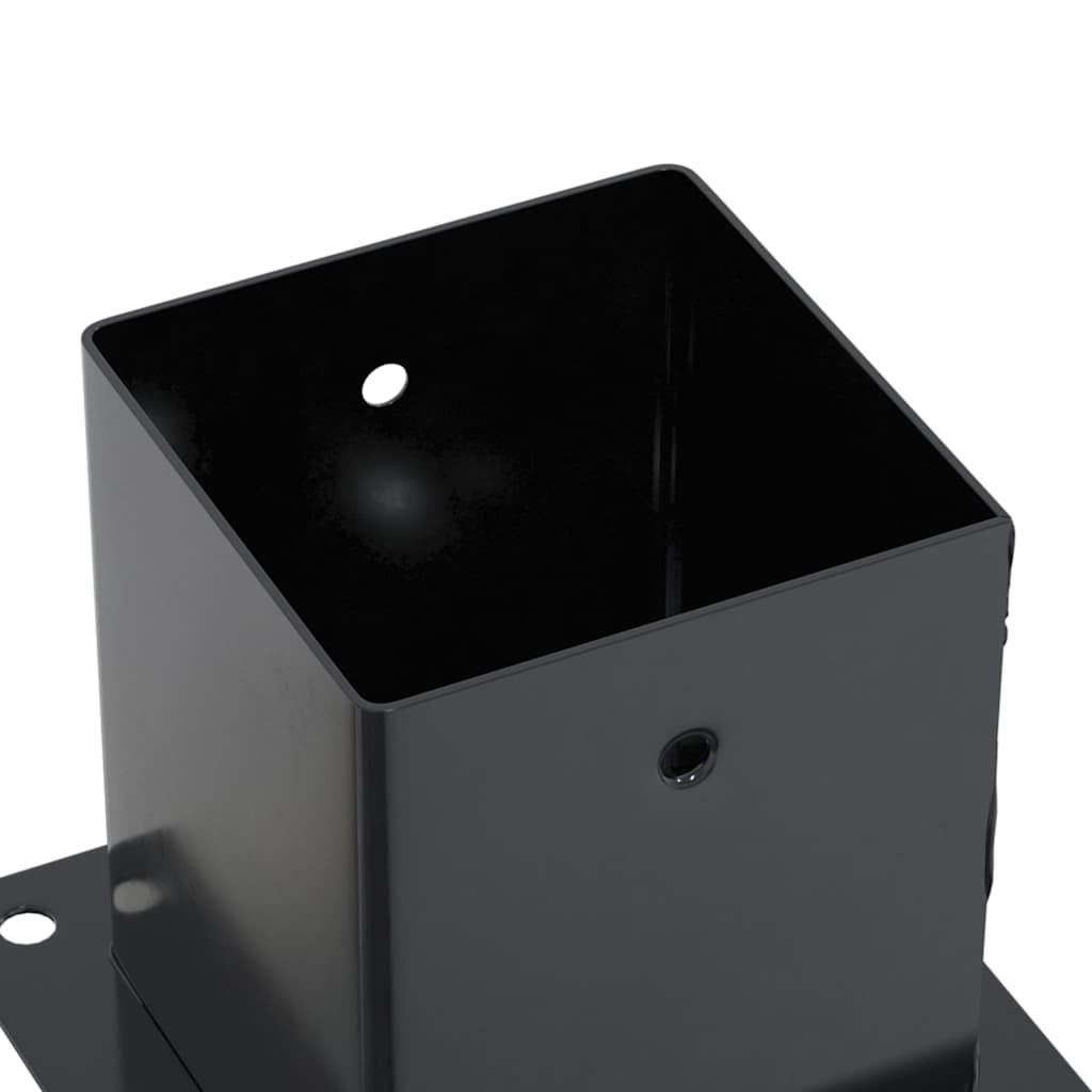 Basi Pali Quadrati 12 pz 121x121 mm Acciaio Verniciato Polvere | homemem39