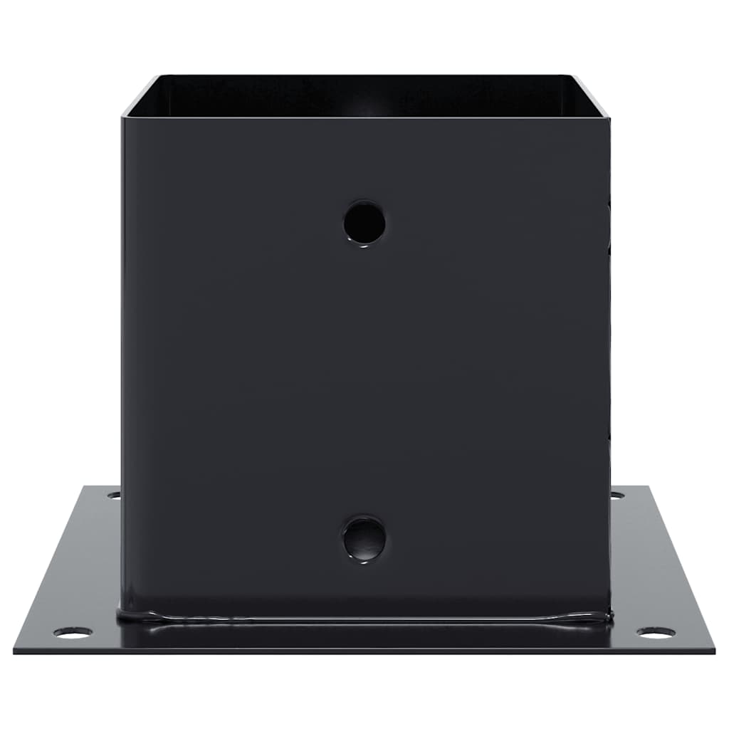 Basi per Pali Quadrati 4pz 141x141mm Acciaio Verniciato Polvere | homemem39