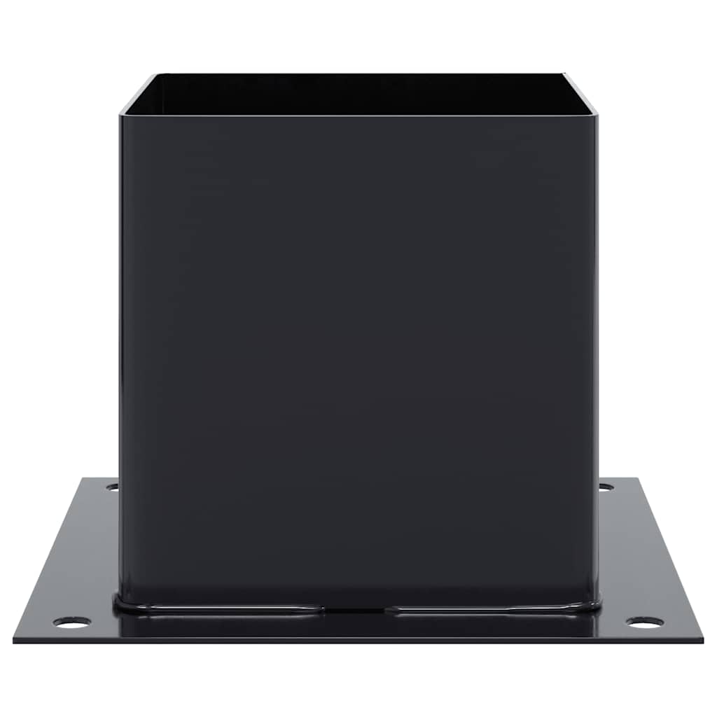 Basi per Pali Quadrati 4pz 141x141mm Acciaio Verniciato Polvere