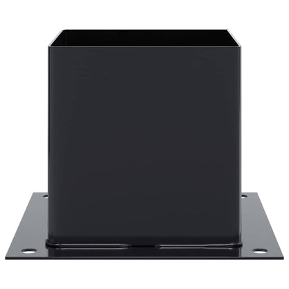 Basi per Pali Quadrati 4pz 141x141mm Acciaio Verniciato Polvere