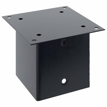 Basi Pali Quadrati 12 pz 141x141 mm Acciaio Verniciato Polvere | homemem39