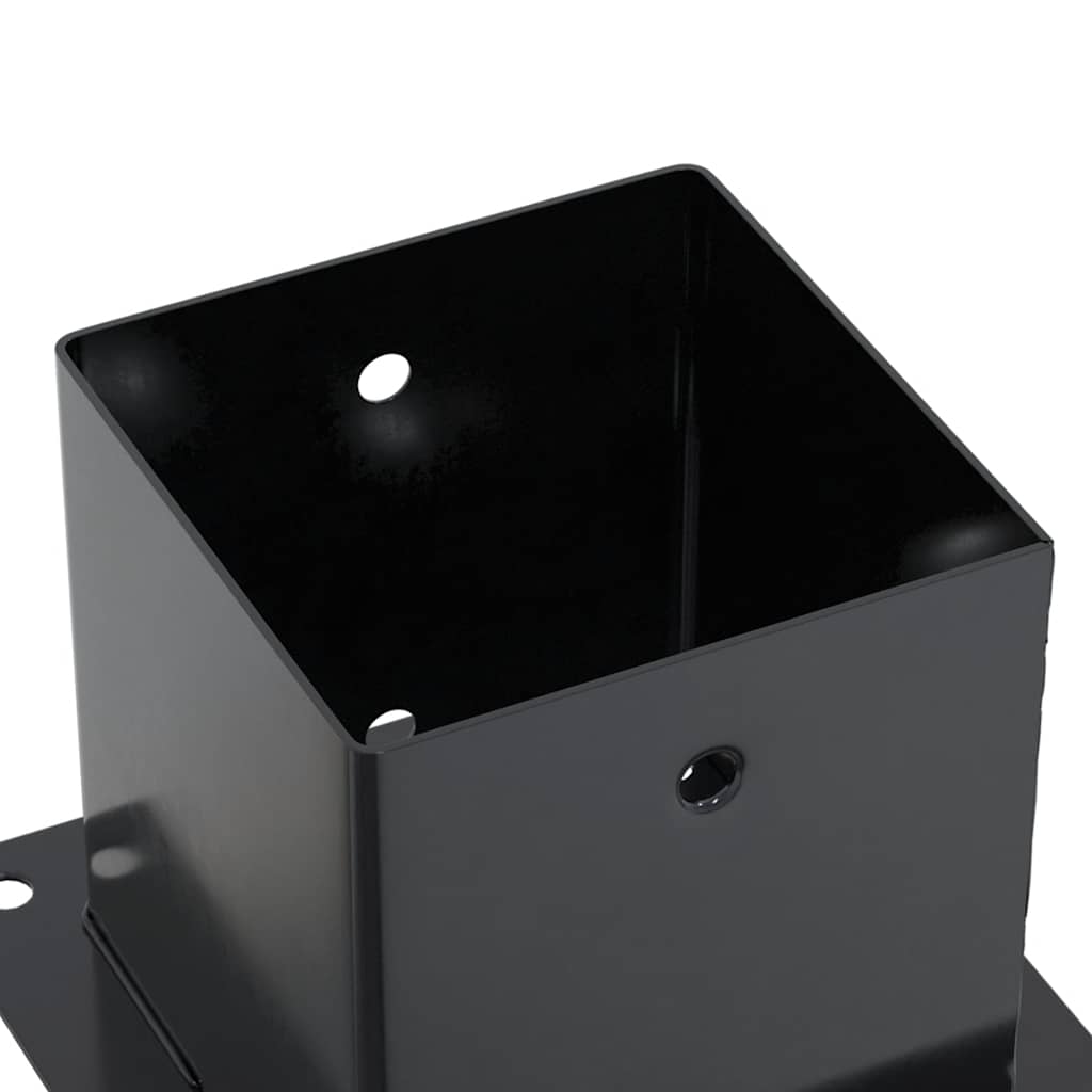 Basi Pali Quadrati 12 pz 141x141 mm Acciaio Verniciato Polvere | homemem39