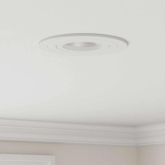 Spotlights con i riflettori 6 pcs Bianco 9 x 9 x cm Alluminio - homemem39