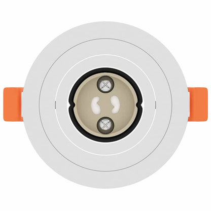 Spotlight 24 pcs Bianco 9 x 9 x 2 cm Alluminio