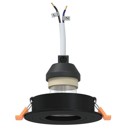 Spotlight 6 pcs Nero 9 x 9 x 2 cm Alluminio