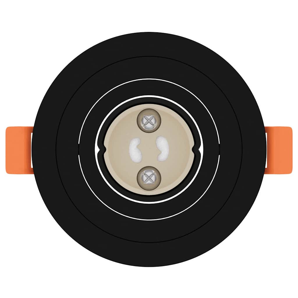 Spotlight 12 pcs Nero 9 x 9 x 2 cm Alluminio