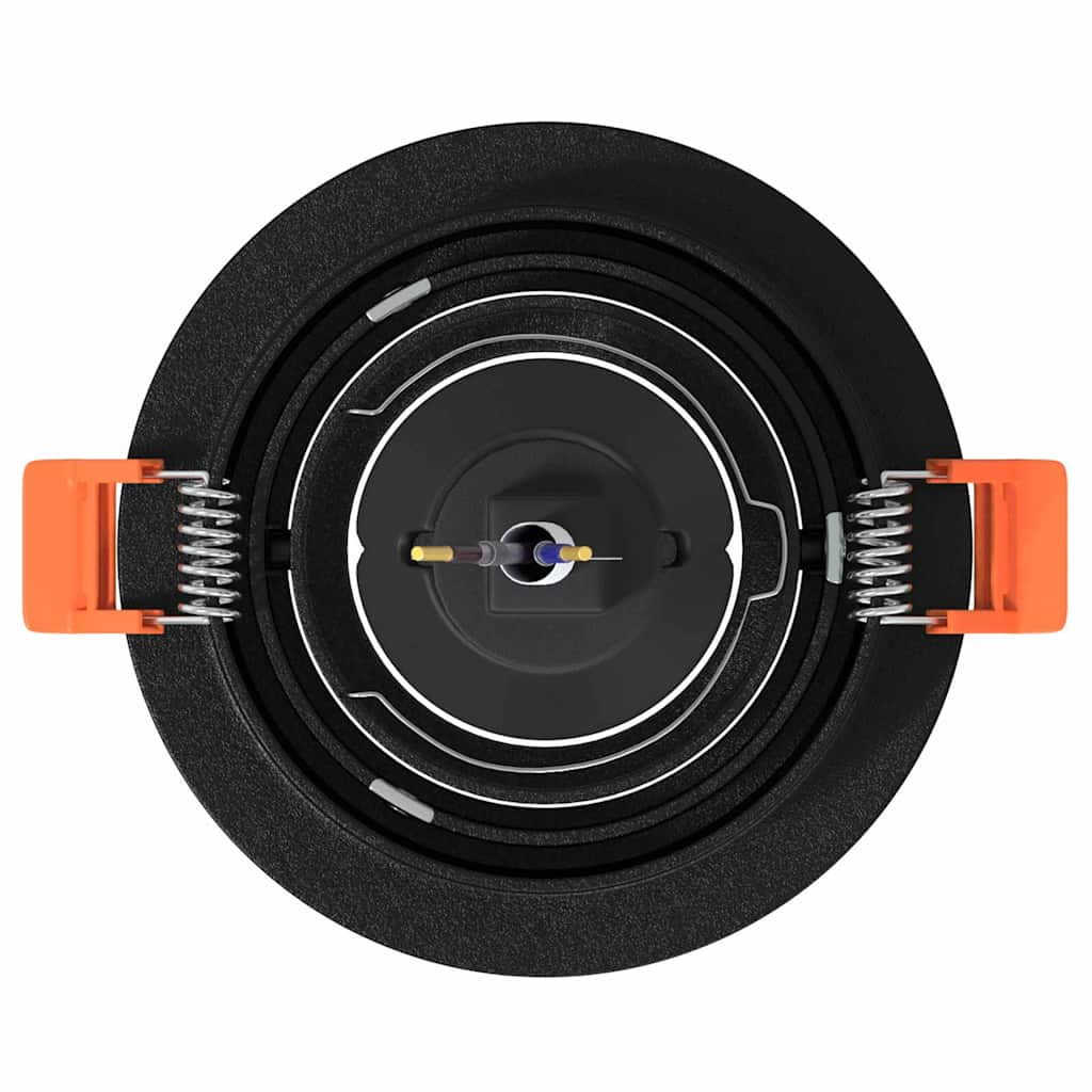 Spotlight 24 pcs Nero 9 x 9 x 2 cm Alluminio