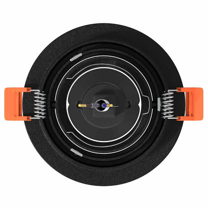 Spotlight 24 pcs Nero 9 x 9 x 2 cm Alluminio