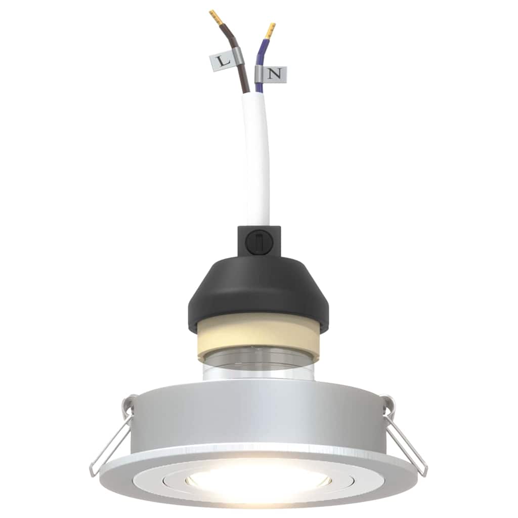 Spotlight Argento 9 x 9 x 2 cm Alluminio | homemem39