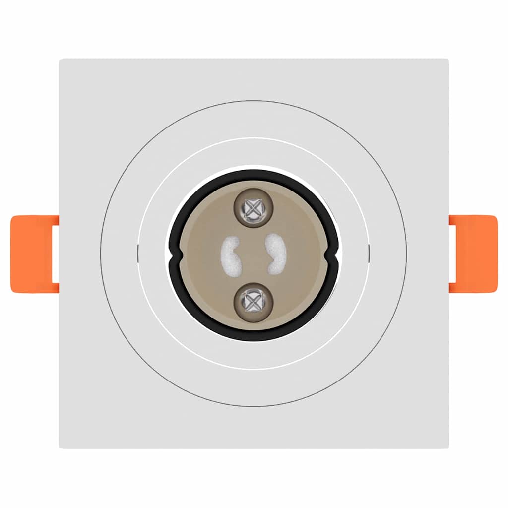 Spotlight 12 pcs Bianco 9 x 9 x 2 cm Alluminio