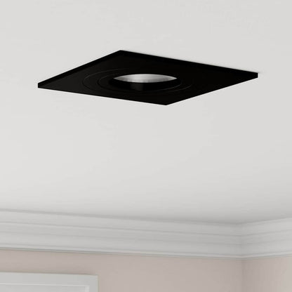 Spotlight 6 pcs Nero 9 x 9 x 2 cm Alluminio