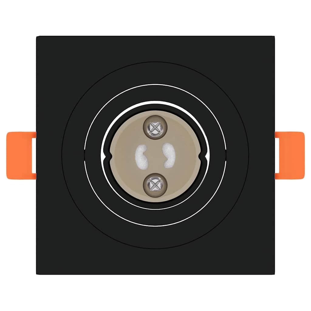 Spotlight 6 pcs Nero 9 x 9 x 2 cm Alluminio