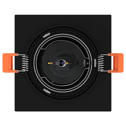 Spotlight 6 pcs Nero 9 x 9 x 2 cm Alluminio