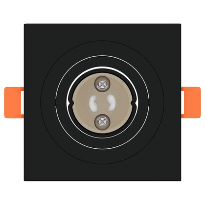 Spotlight 24 pcs Nero 9 x 9 x 2 cm Alluminio