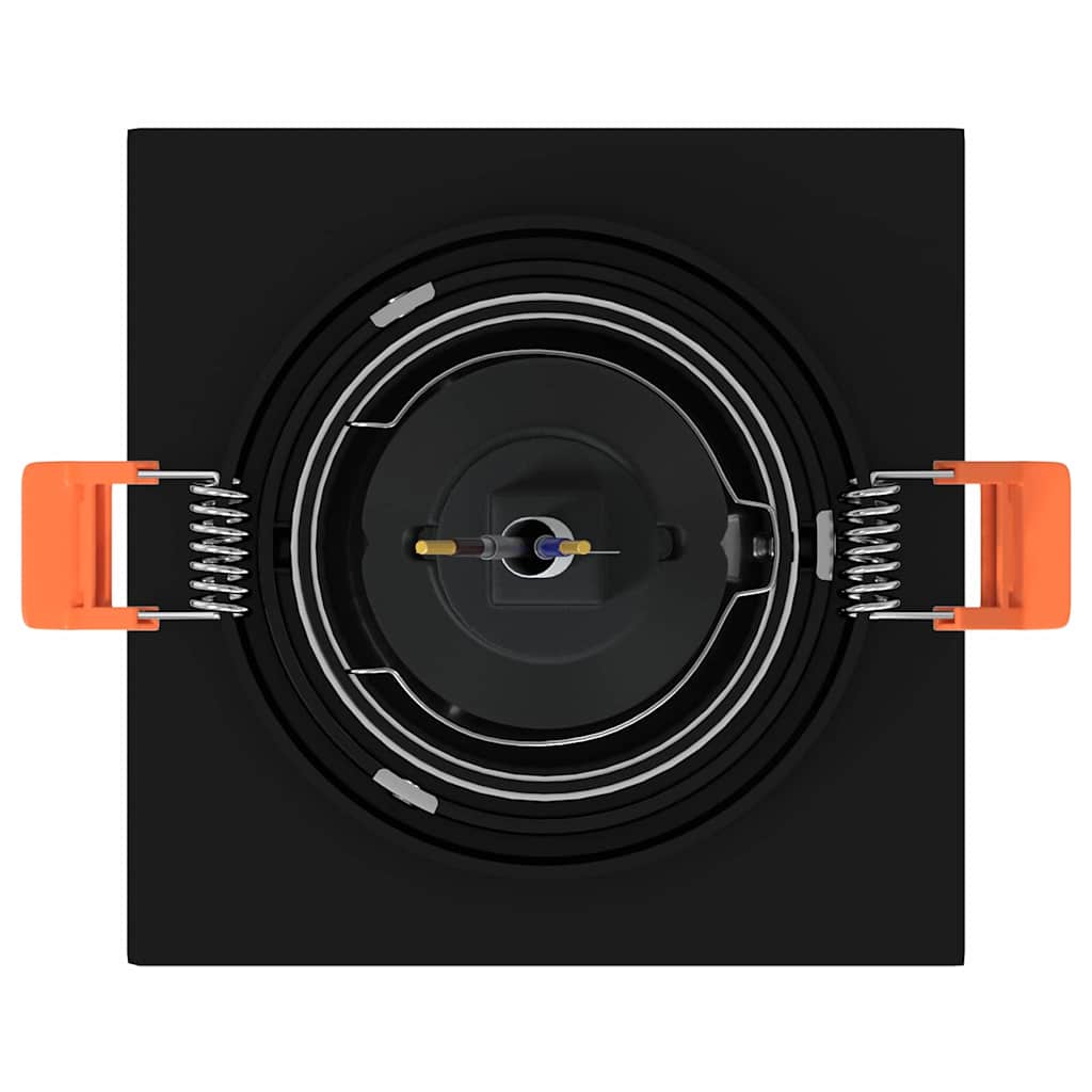 Spotlight 24 pcs Nero 9 x 9 x 2 cm Alluminio